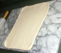 picture of dough rolled out to a rectangle