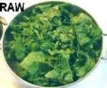 picture of 
uncooked spinach